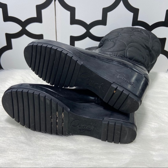 Coach Black Cantina Winter Wedge Boot - Picture 8 of 9